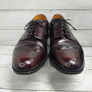 Cole Haan Mens 9.5D Calhoun Mahogany Leather LaceUp Oxford Loafers